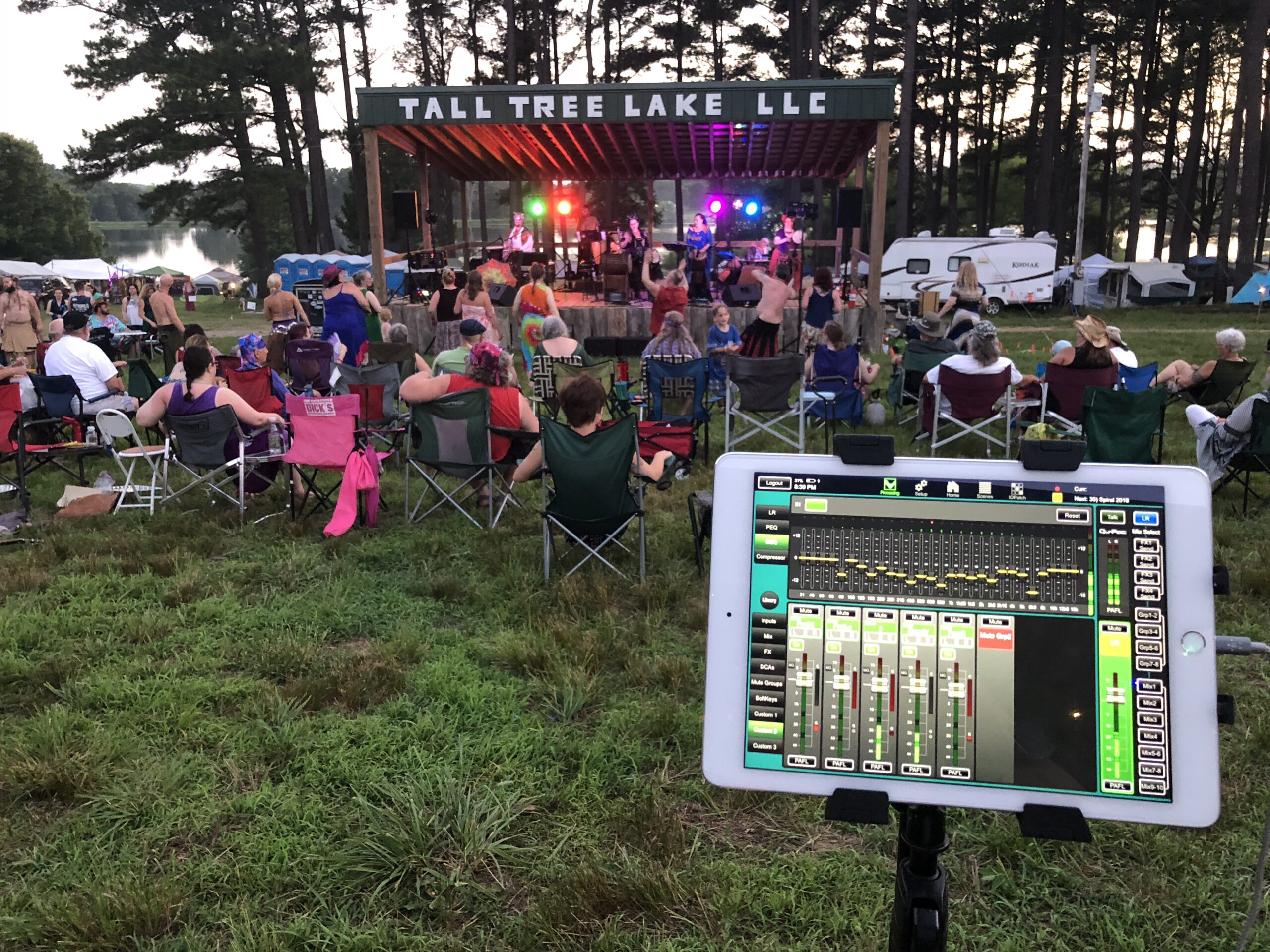 AV equipment for a St Louis outdoor concert