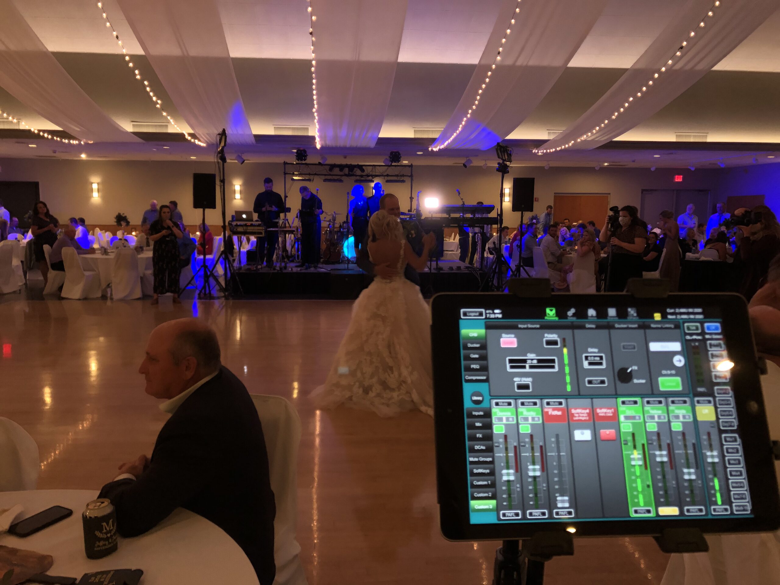 AV equipment for a St Louis wedding