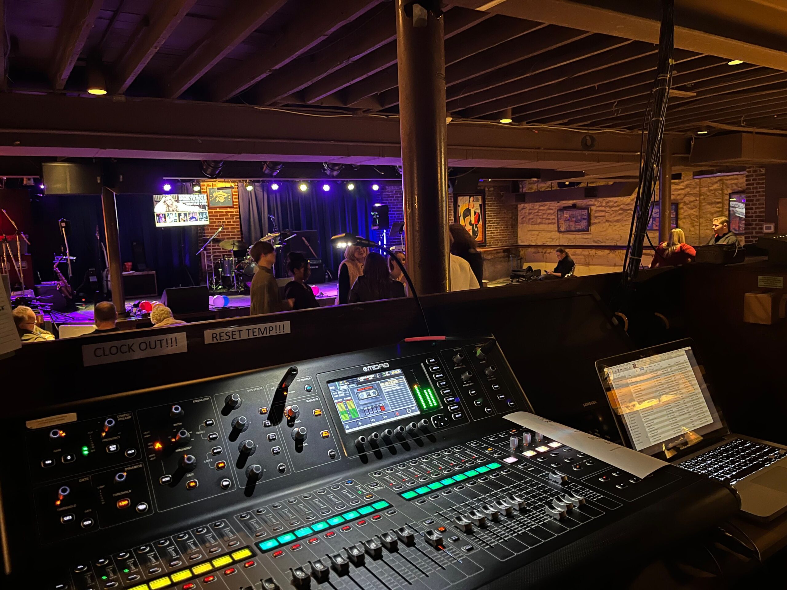 AV equipment at a club